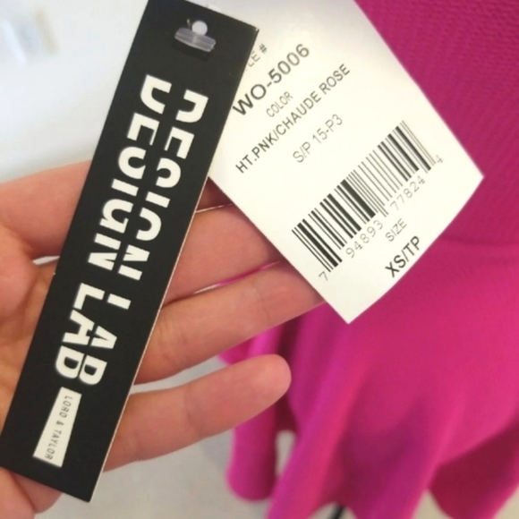Design Lab Lord & Taylor hot pink mini dress - Picture 4 of 5